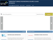 Tablet Screenshot of manufacturingengineeringsourceguide.com